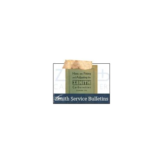 Zenith Service Bulletins