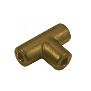 Brass T-Piece - Solder Type 5/16" Bore
